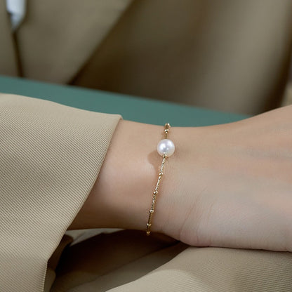 Baroque Single Pearl Bracelet Simple Graceful