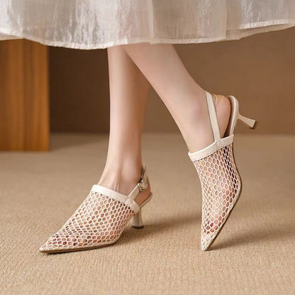 Ladies New Fashionable All-match Mesh High Heels